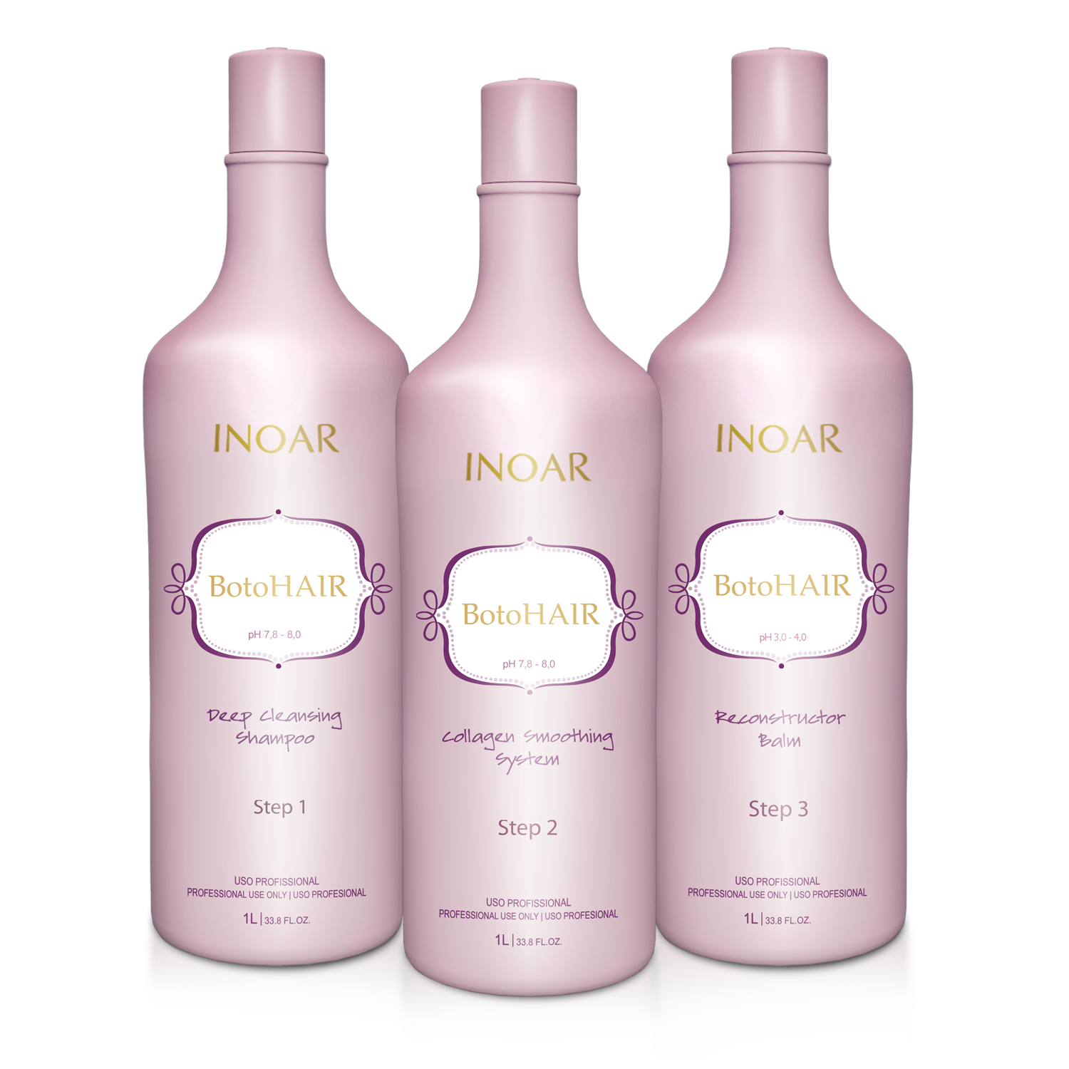 Zestaw BotoHair 1l: Szampon +Kolagen + Rekonstruktor