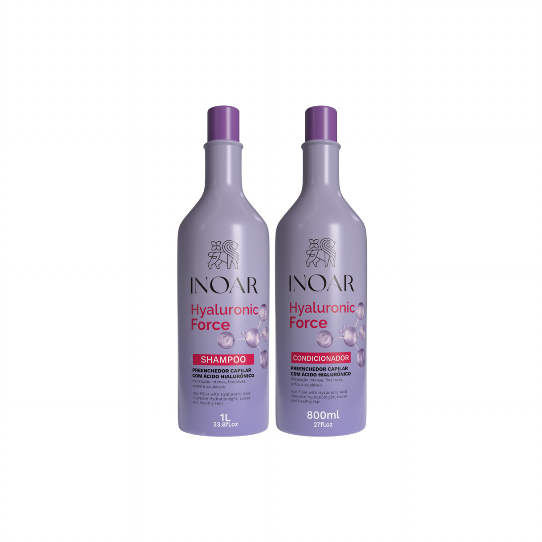 Hyaluronic Force Duo Pack (Szampon 1l + Odżywka 800ml)